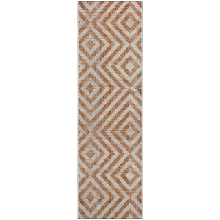 Piper Looms Mayfield Geometric AMF733 Terracotta Machine Washable Area Rug Runner Main Image