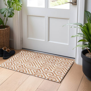 Piper Looms Mayfield Geometric AMF733 Terracotta Machine Washable Area Rug Scatter Lifestyle Image Feature
