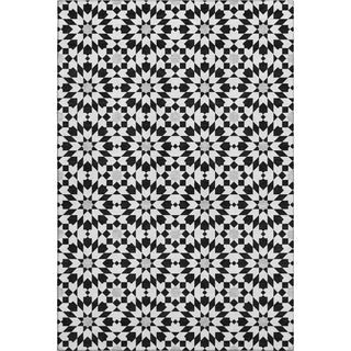 Piper Looms Mayfield Spiral AMF734 Black Machine Washable Area Rug main image
