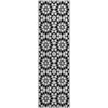 Piper Looms Mayfield Spiral AMF734 Black Machine Washable Area Rug Runner Main Image