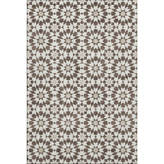 Piper Looms Mayfield Spiral AMF734 Brown Machine Washable Area Rug main image