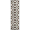 Piper Looms Mayfield Spiral AMF734 Brown Machine Washable Area Rug Runner Main Image