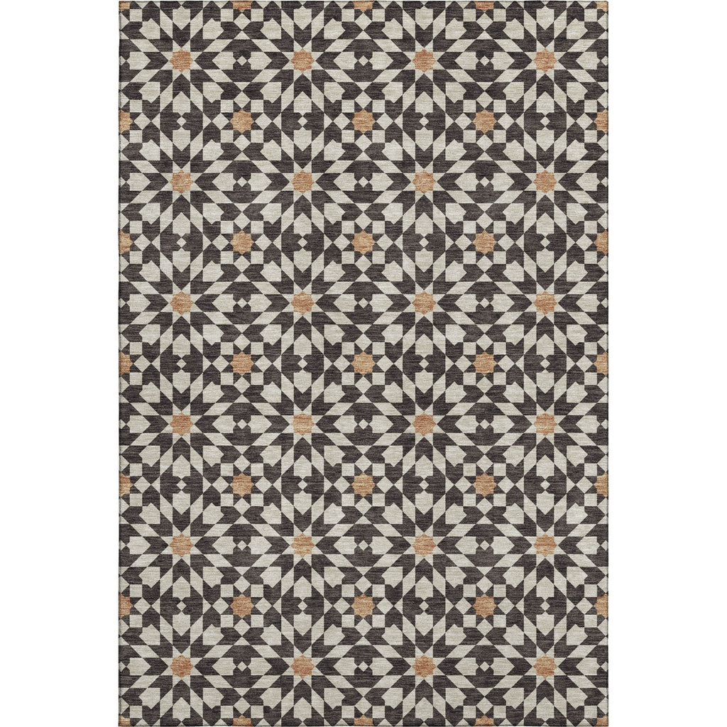 Piper Looms Mayfield Spiral AMF734 Charcoal Machine Washable Area Rug main image