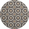 Piper Looms Mayfield Spiral AMF734 Charcoal Machine Washable Area Rug Round Main Image