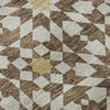 Piper Looms Mayfield Spiral AMF734 Chocolate Machine Washable Area Rug Swatch Image