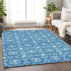 Piper Looms Mayfield Spiral AMF734 Denim Machine Washable Area Rug Lifestyle Image Feature