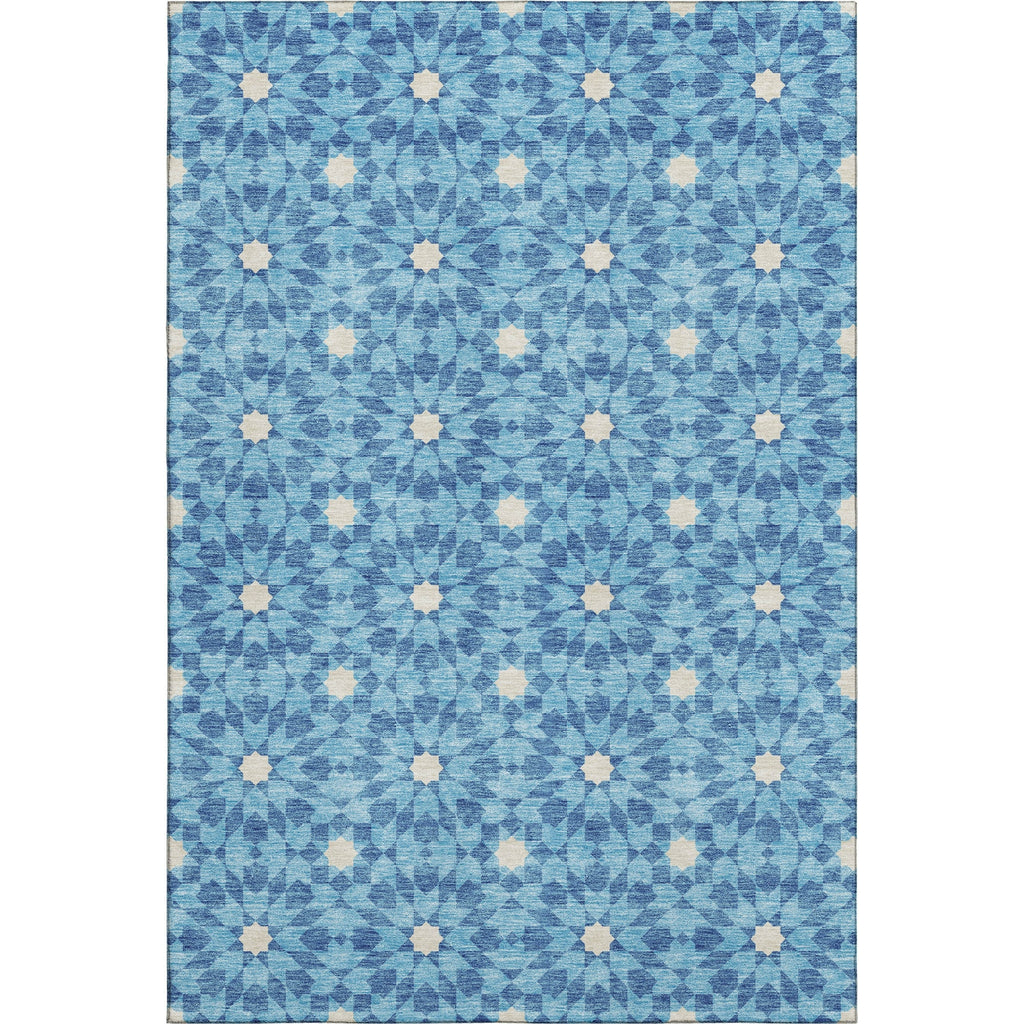 Piper Looms Mayfield Spiral AMF734 Denim Machine Washable Area Rug main image