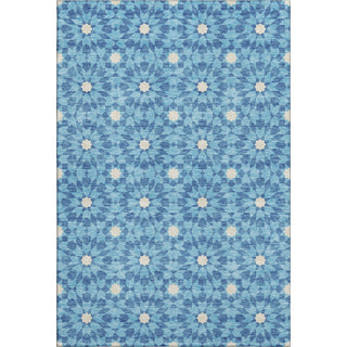 Piper Looms Mayfield Spiral AMF734 Denim Machine Washable Area Rug main image