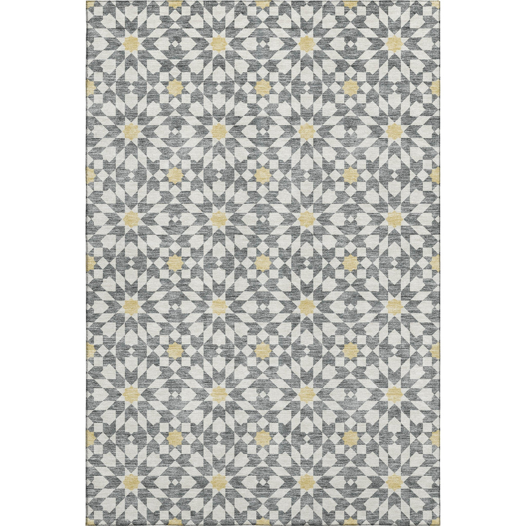 Piper Looms Mayfield Spiral AMF734 Gray Machine Washable Area Rug main image