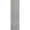 Piper Looms Mayfield Spiral AMF734 Gray Machine Washable Area Rug Runner Main Image