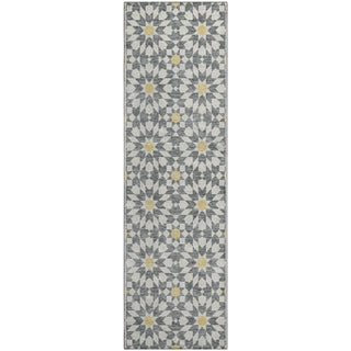 Piper Looms Mayfield Spiral AMF734 Gray Machine Washable Area Rug Runner Main Image