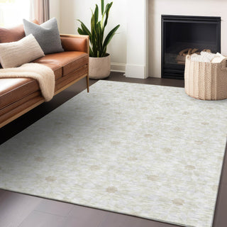 Piper Looms Mayfield Spiral AMF734 Ivory Machine Washable Area Rug Lifestyle Image Feature