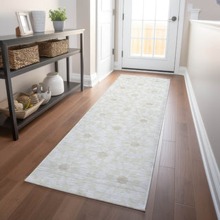 Piper Looms Mayfield Spiral AMF734 Ivory Machine Washable Area Rug Runner Lifestyle Image Feature