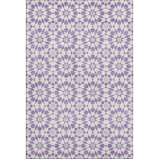 Piper Looms Mayfield Spiral AMF734 Lavender Machine Washable Area Rug main image
