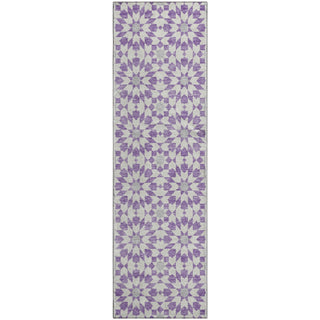 Piper Looms Mayfield Spiral AMF734 Lavender Machine Washable Area Rug Runner Main Image