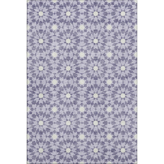 Piper Looms Mayfield Spiral AMF734 Lilac Machine Washable Area Rug main image