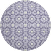 Piper Looms Mayfield Spiral AMF734 Lilac Machine Washable Area Rug Round Main Image