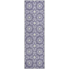 Piper Looms Mayfield Spiral AMF734 Lilac Machine Washable Area Rug Runner Main Image