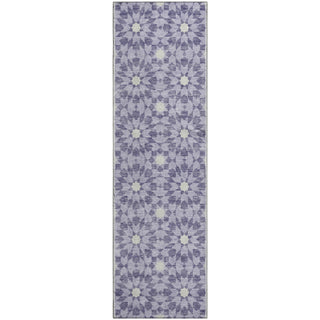 Piper Looms Mayfield Spiral AMF734 Lilac Machine Washable Area Rug Runner Main Image