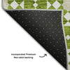 Piper Looms Mayfield Spiral AMF734 Lime Machine Washable Area Rug Backing Image