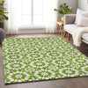 Piper Looms Mayfield Spiral AMF734 Lime Machine Washable Area Rug Lifestyle Image Feature