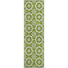 Piper Looms Mayfield Spiral AMF734 Lime Machine Washable Area Rug Runner Main Image