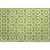 Piper Looms Mayfield Spiral AMF734 Lime Machine Washable Area Rug Scatter Main Image
