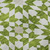 Piper Looms Mayfield Spiral AMF734 Lime Machine Washable Area Rug Swatch Image