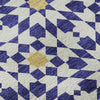 Piper Looms Mayfield Spiral AMF734 Navy Machine Washable Area Rug Swatch Image