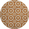 Piper Looms Mayfield Spiral AMF734 Paprika Machine Washable Area Rug Round Main Image