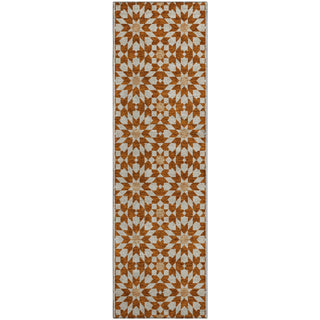 Piper Looms Mayfield Spiral AMF734 Paprika Machine Washable Area Rug Runner Main Image