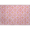 Piper Looms Mayfield Spiral AMF734 Pink Machine Washable Area Rug Scatter Main Image