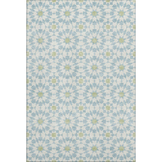 Piper Looms Mayfield Spiral AMF734 Sky Machine Washable Area Rug main image