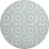 Piper Looms Mayfield Spiral AMF734 Sky Machine Washable Area Rug Round Main Image