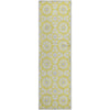 Piper Looms Mayfield Spiral AMF734 Yellow Machine Washable Area Rug Runner Main Image