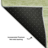 Piper Looms Mayfield Stripes AMF735 Aloe Machine Washable Area Rug Backing Image