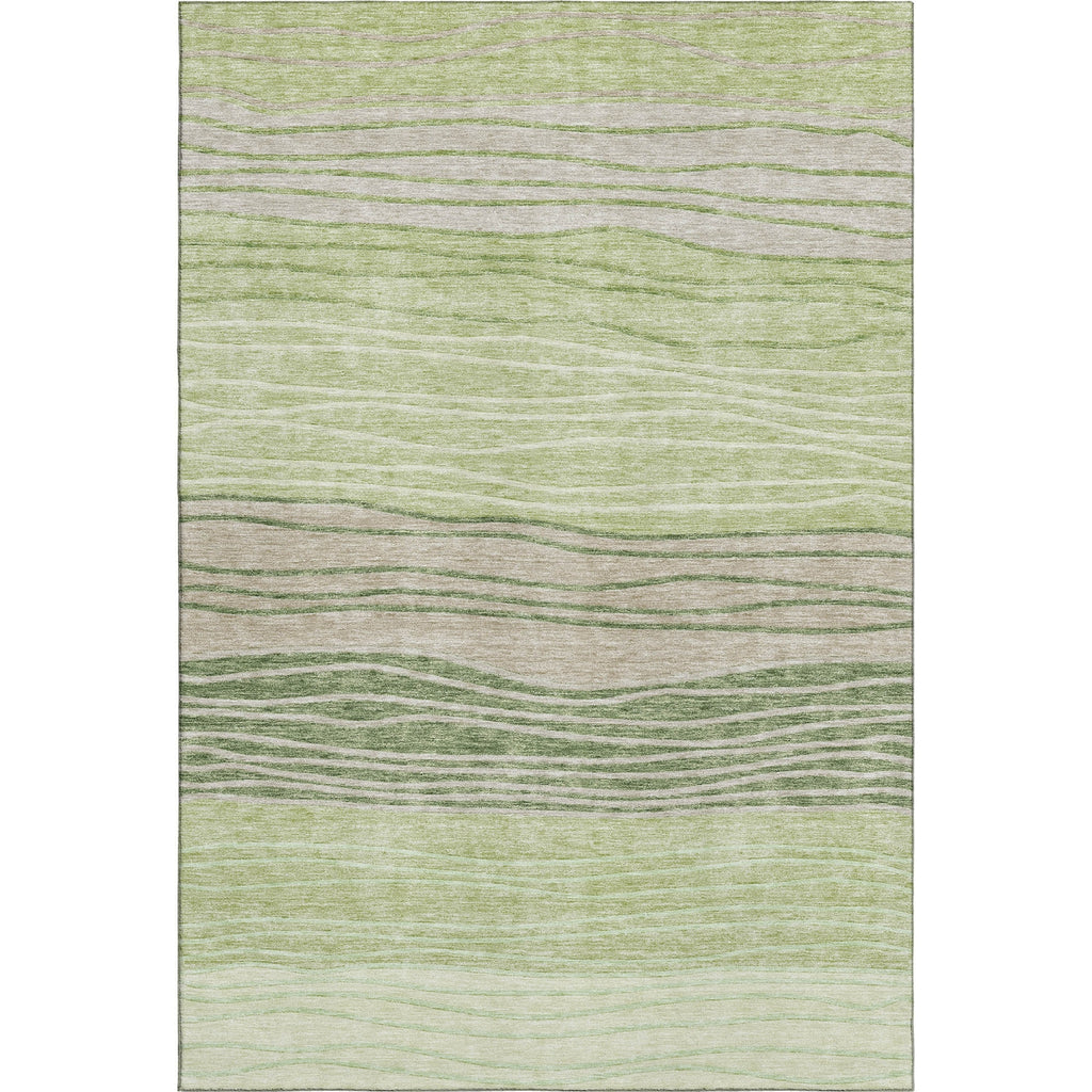 Piper Looms Mayfield Stripes AMF735 Aloe Machine Washable Area Rug main image