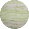 Piper Looms Mayfield Stripes AMF735 Aloe Machine Washable Area Rug Round Main Image