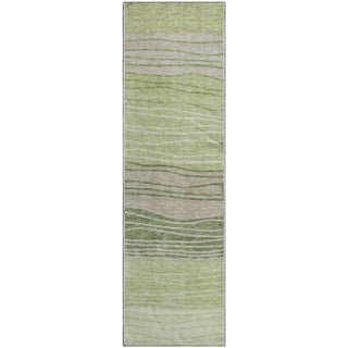 Piper Looms Mayfield Stripes AMF735 Aloe Machine Washable Area Rug Runner Main Image