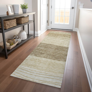 Piper Looms Mayfield Stripes AMF735 Beige Machine Washable Area Rug Runner Lifestyle Image Feature