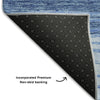 Piper Looms Mayfield Stripes AMF735 Blue Machine Washable Area Rug Backing Image