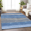 Piper Looms Mayfield Stripes AMF735 Blue Machine Washable Area Rug Lifestyle Image Feature