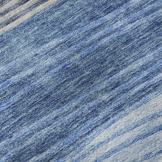 Piper Looms Mayfield Stripes AMF735 Blue Machine Washable Area Rug Swatch Image