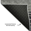 Piper Looms Mayfield Stripes AMF735 Gray Machine Washable Area Rug Backing Image