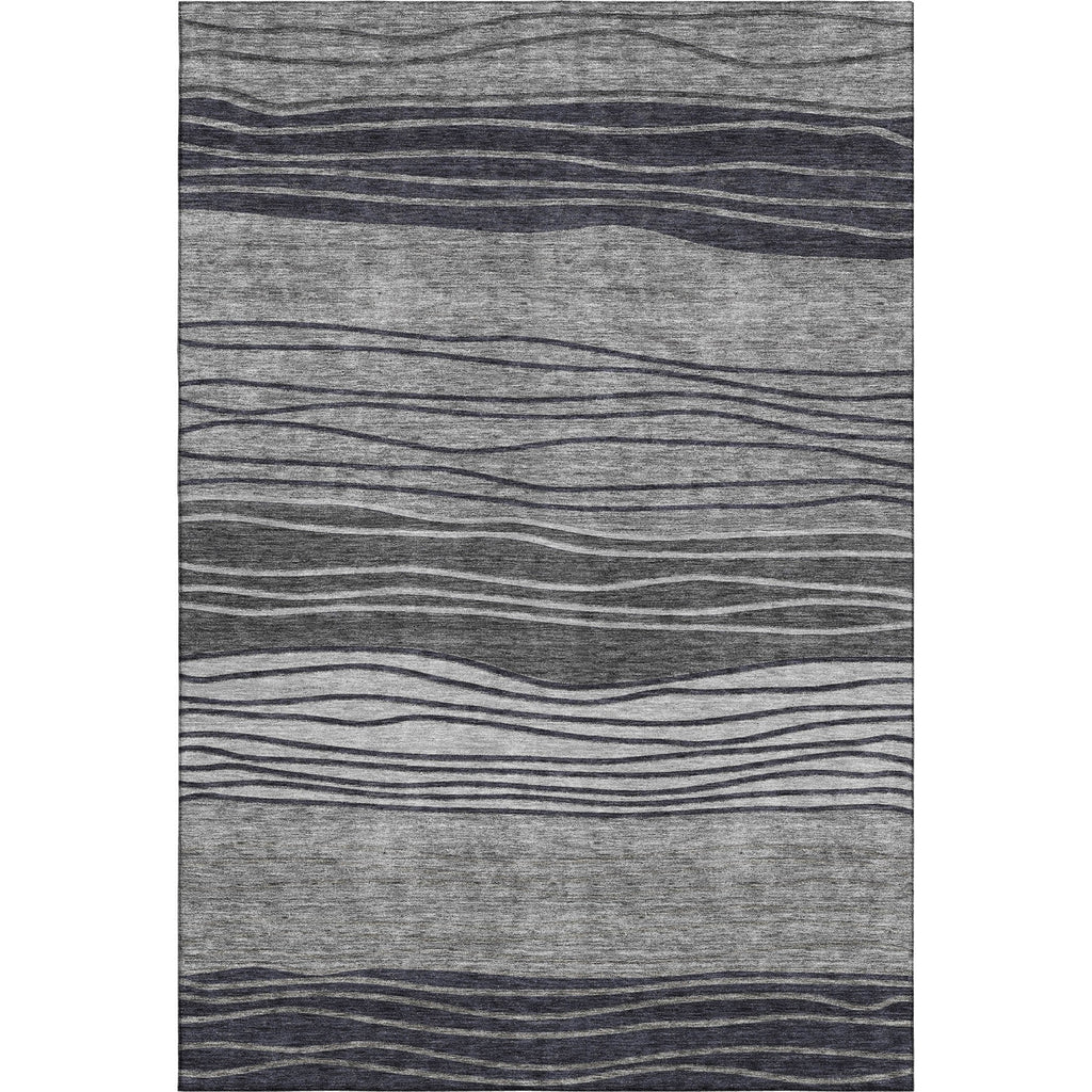 Piper Looms Mayfield Stripes AMF735 Gray Machine Washable Area Rug main image