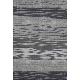 Piper Looms Mayfield Stripes AMF735 Gray Machine Washable Area Rug main image