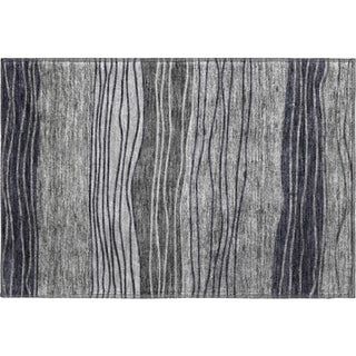 Piper Looms Mayfield Stripes AMF735 Gray Machine Washable Area Rug Scatter Main Image