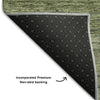 Piper Looms Mayfield Stripes AMF735 Olive Machine Washable Area Rug Backing Image