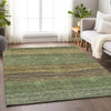Piper Looms Mayfield Stripes AMF735 Olive Machine Washable Area Rug Lifestyle Image Feature