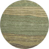 Piper Looms Mayfield Stripes AMF735 Olive Machine Washable Area Rug Round Main Image